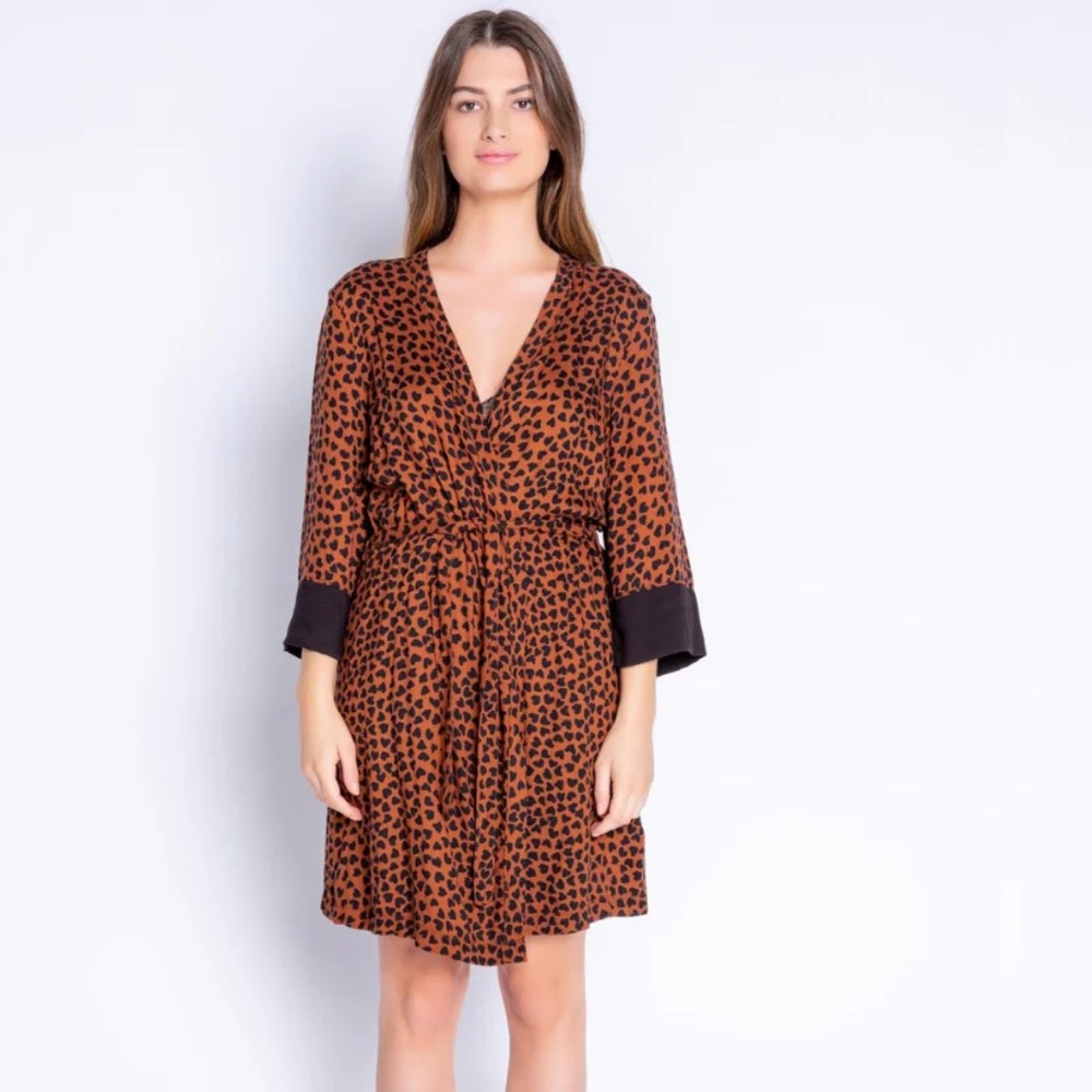 Wink Women's Brown and Black Sleepwear 3 Piece set